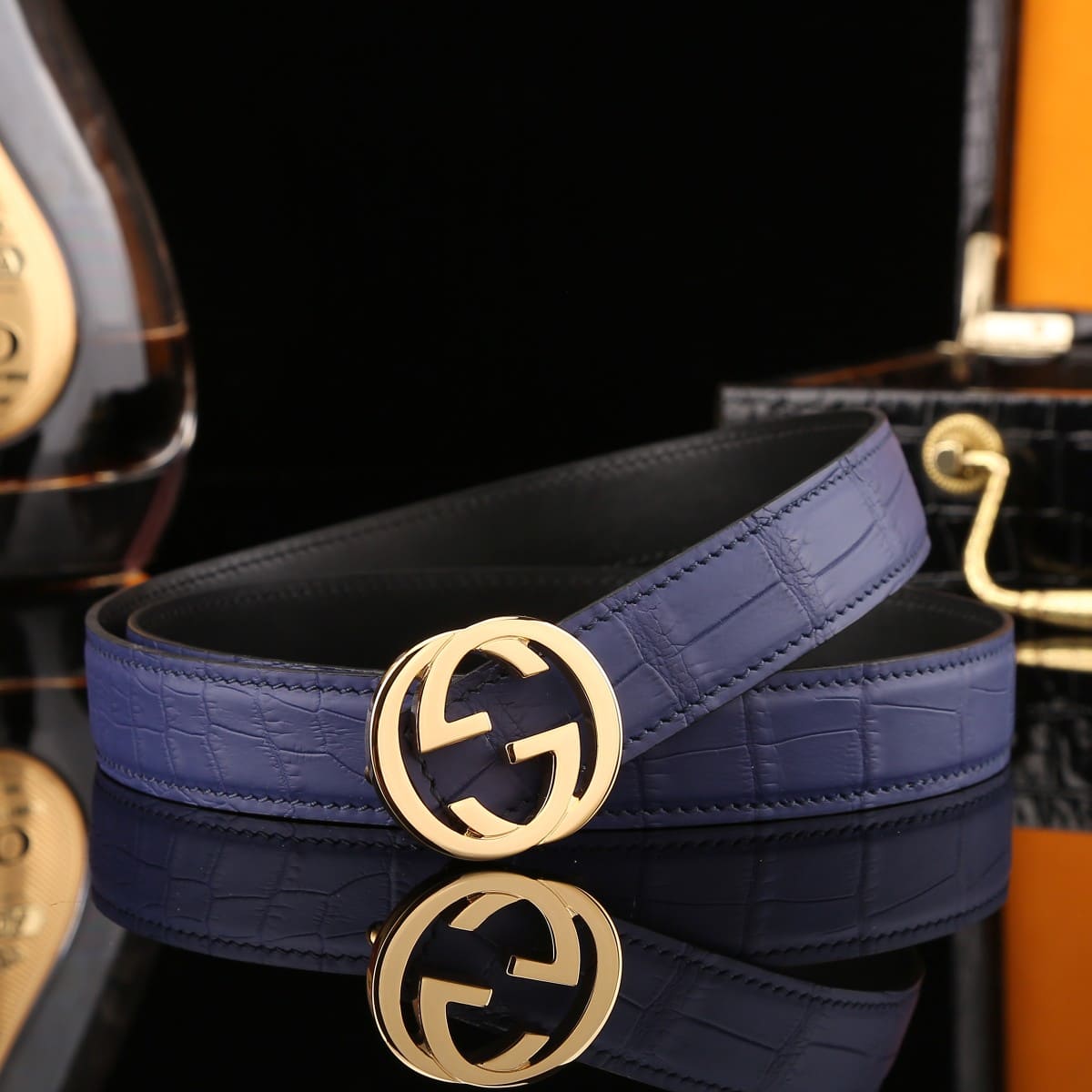 Alligator Belt | Women's Matte Water-Dyed Crocodile Leather Belt