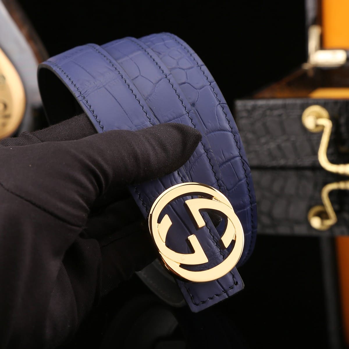 Alligator Belt | Women's Matte Water-Dyed Crocodile Leather Belt