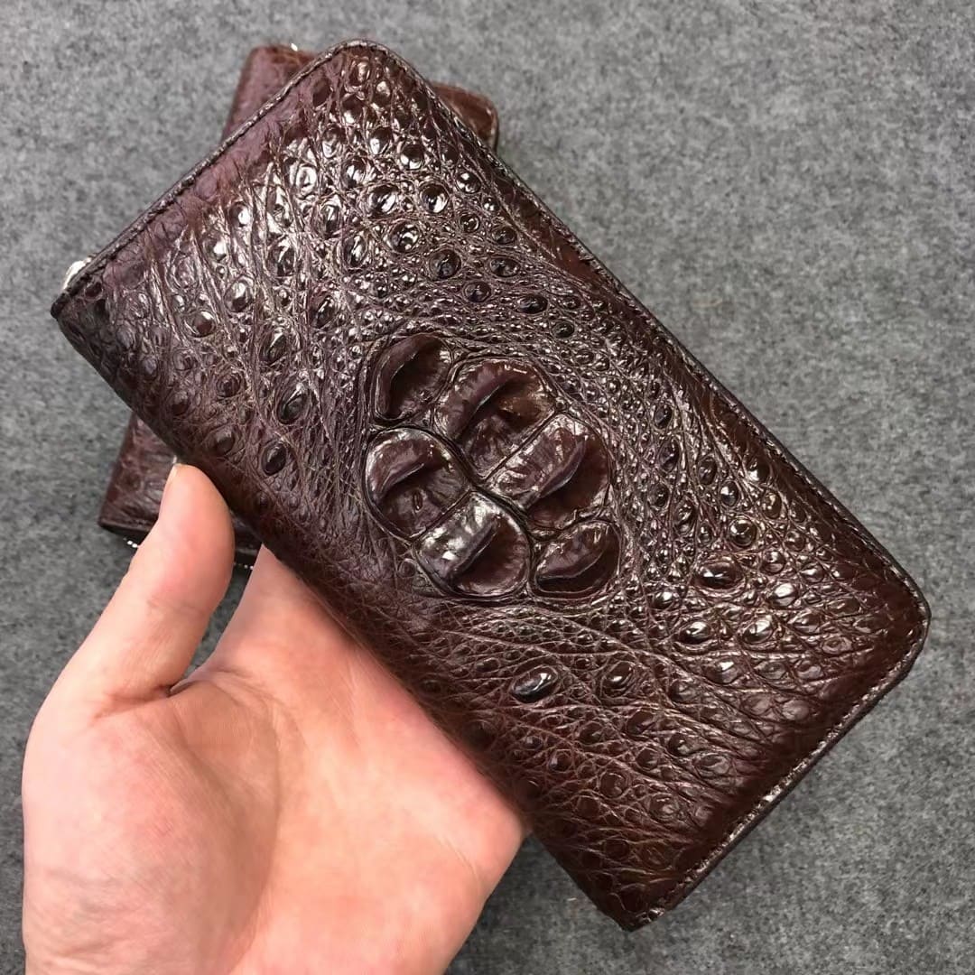 Genuine Crocodile Leather Men's Wallet – Handcrafted Exotic Luxury
