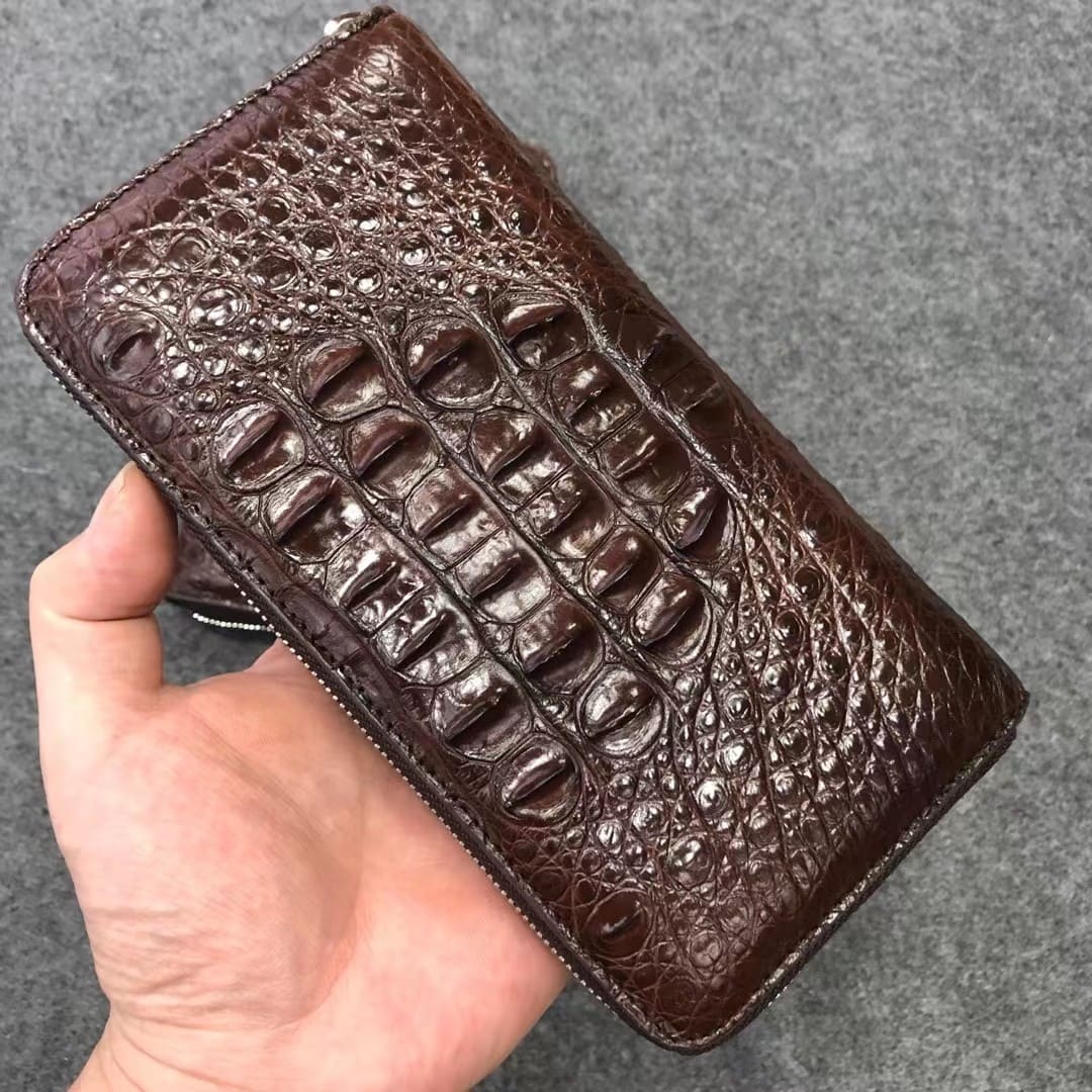 Genuine Crocodile Leather Men's Wallet – Handcrafted Exotic Luxury
