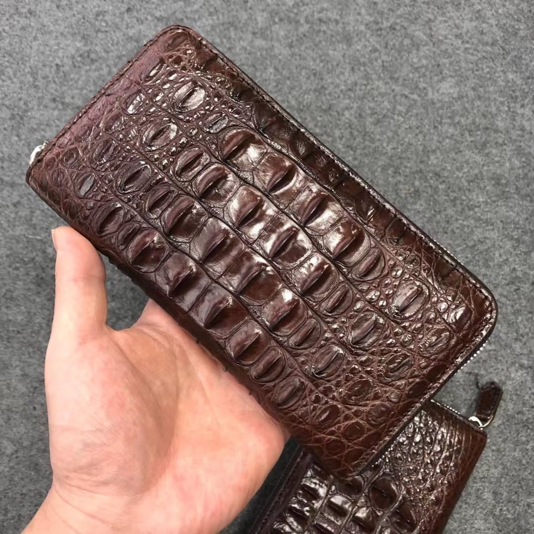 Genuine Crocodile Leather Men's Wallet – Handcrafted Exotic Luxury