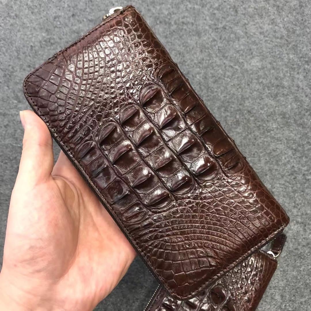 Genuine Crocodile Leather Men's Wallet – Handcrafted Exotic Luxury