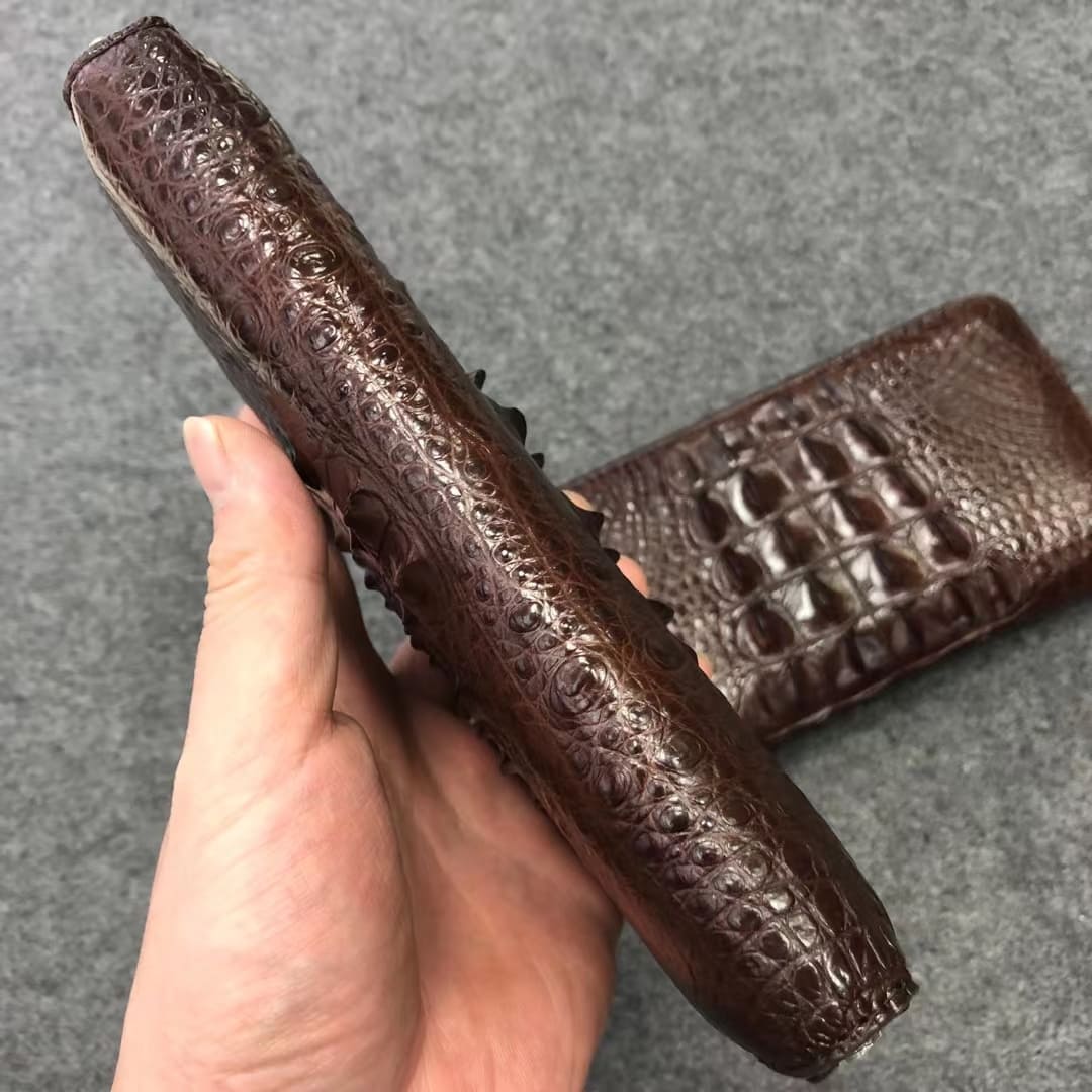 Genuine Crocodile Leather Men's Wallet – Handcrafted Exotic Luxury
