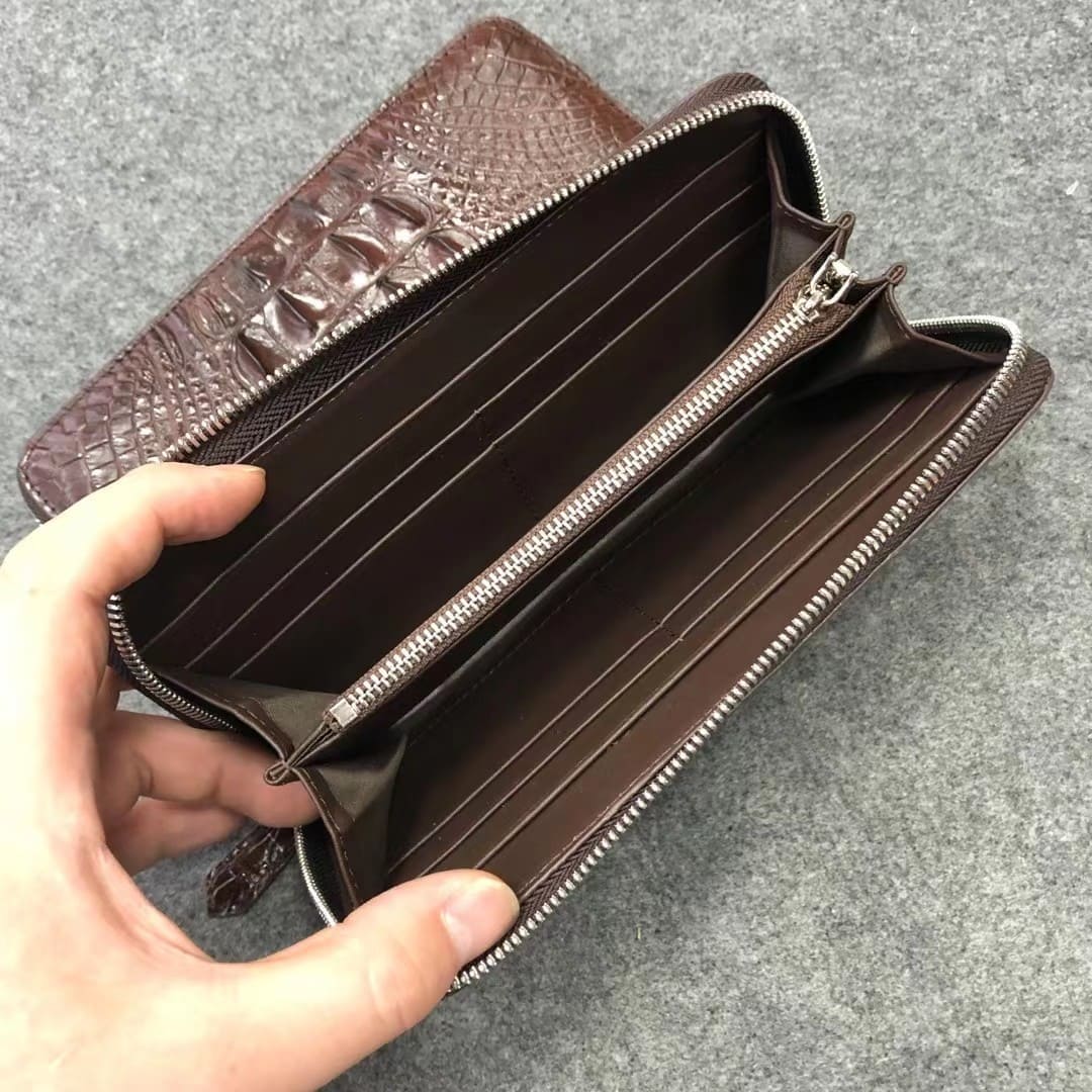Genuine Crocodile Leather Men's Wallet – Handcrafted Exotic Luxury
