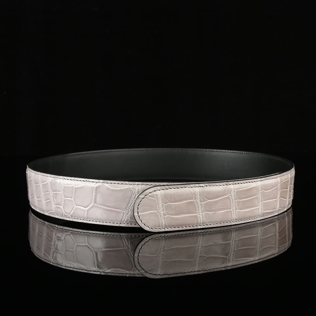 Mens Alligator Belt – Custom High Gloss Alligator Belt