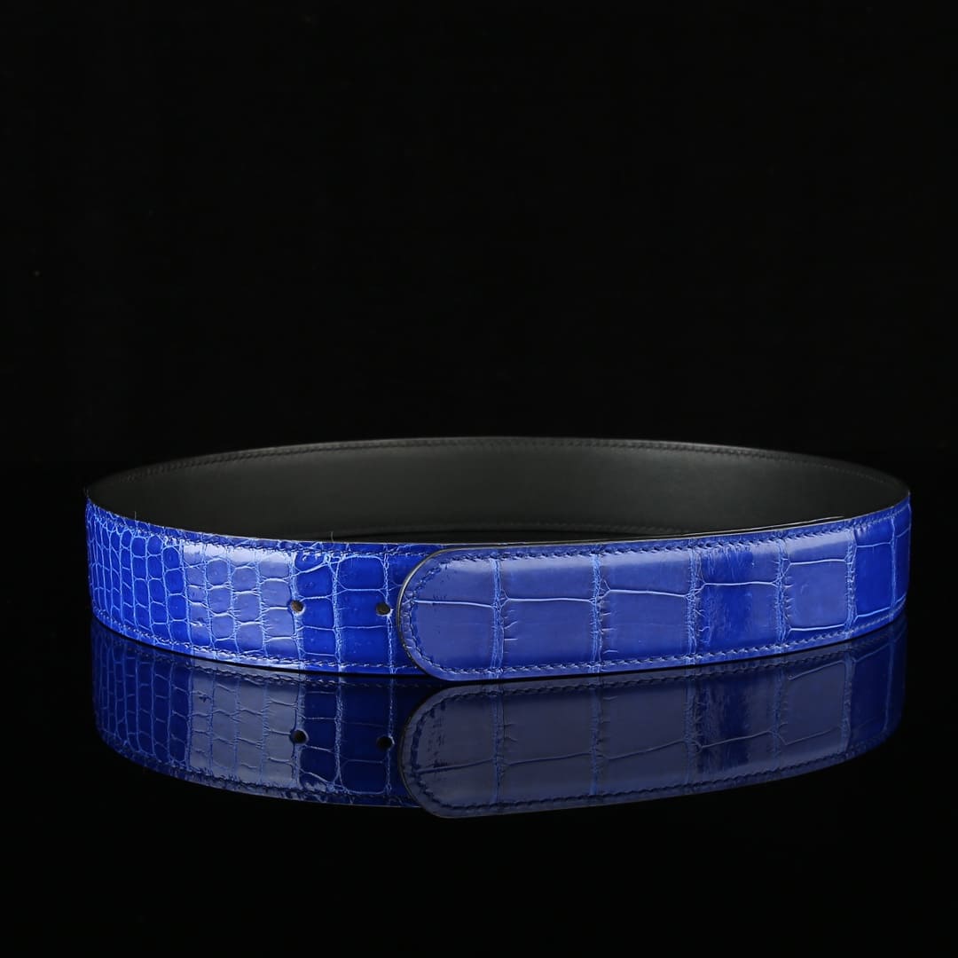Mens Alligator Belt – Custom High Gloss Alligator Belt