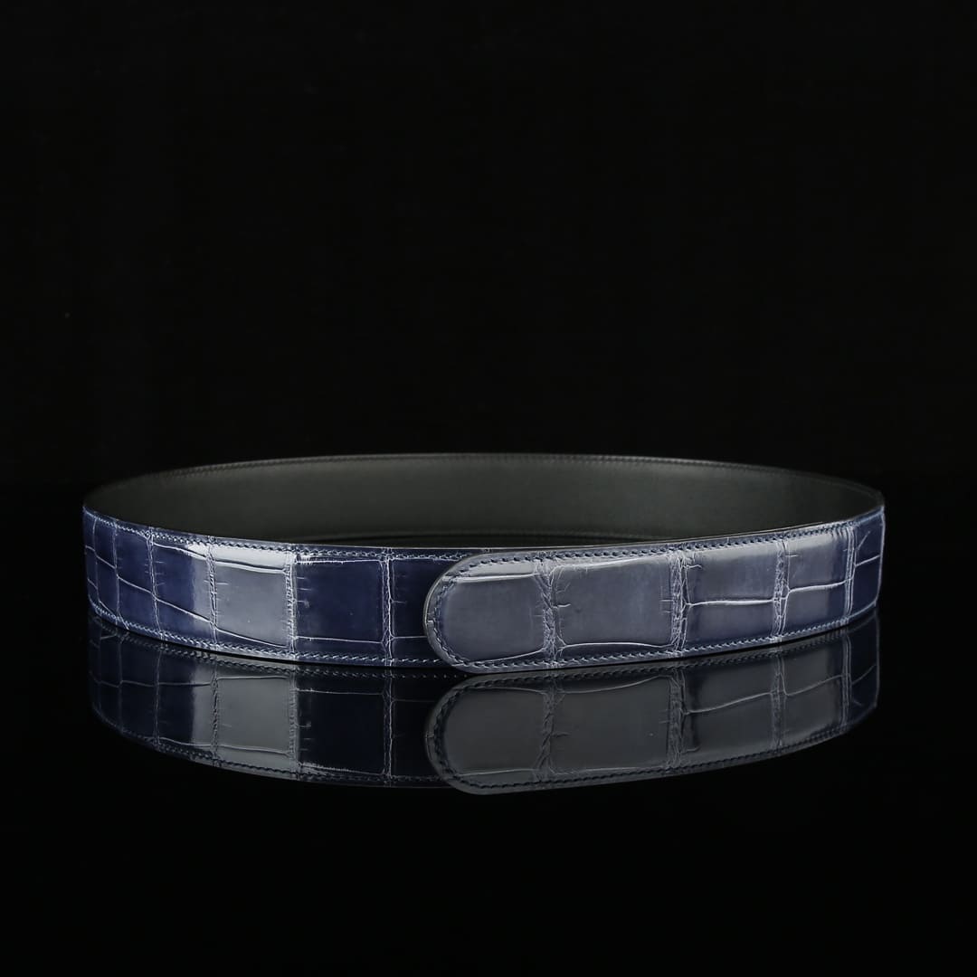 Mens Alligator Belt – Custom High Gloss Alligator Belt