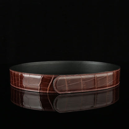 Mens Alligator Belt – Custom High Gloss Alligator Belt