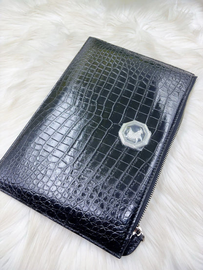 Crocodile Leather Mens Wallet Clutch – Luxury Crocodile Purse for Men