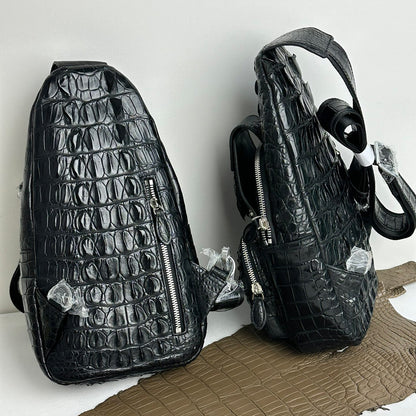 Vintage Alligator Bag – Luxury Chest Crossbody Alligator Bag for Men