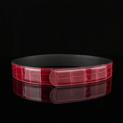 Mens Alligator Belt – Custom High Gloss Alligator Belt