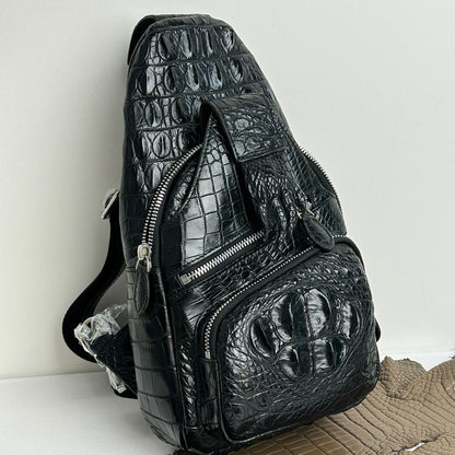 Vintage Alligator Bag – Luxury Chest Crossbody Alligator Bag for Men